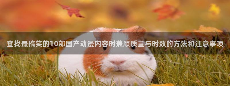 汗汗漫画在线看:查找最搞笑的10部国产动漫内容时兼顾质量与时效的方法和注意事项配图